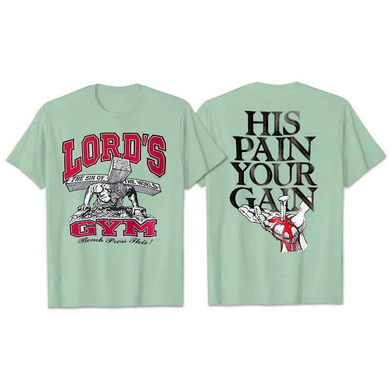 T-shirt Christianartworkshop Sa douleur, ton Gai - Vert clair - 2XL - image 11