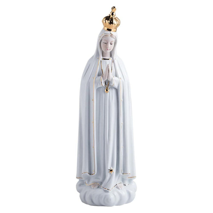 Christianartworkshop Statue classique de Notre-Dame de Fatima, ornement sacré pour coin prière - image 6