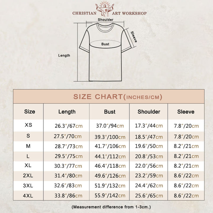 T-shirt femme « Parce que Dieu vit, je peux affronter demain » , Christianartworkshop - image 1