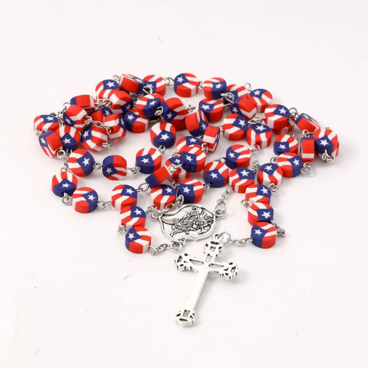 Christianartworkshop Chapelet patriotique de l'indépendance américaine avec l'ange gardien saint Michel - image 4
