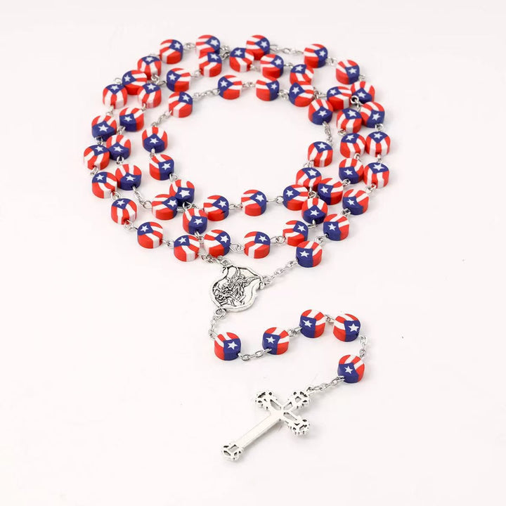 Christianartworkshop Chapelet patriotique de l'indépendance américaine avec l'ange gardien saint Michel - image 1