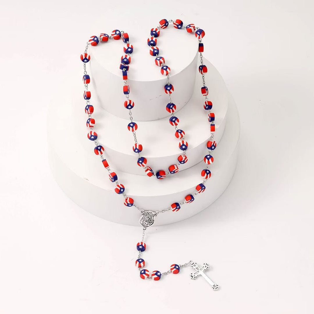 Christianartworkshop Chapelet patriotique de l'indépendance américaine avec l'ange gardien saint Michel - image 3