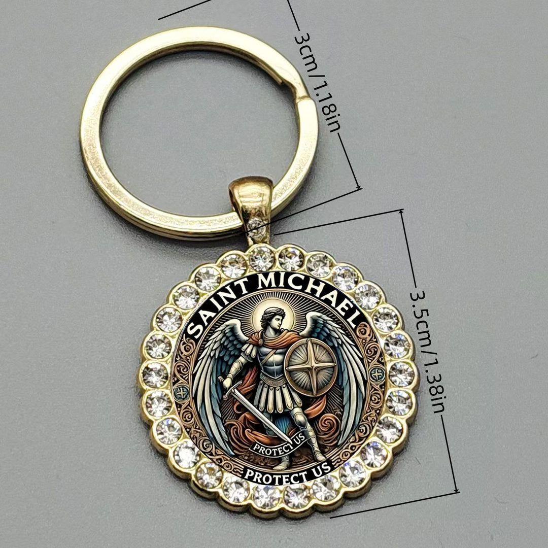 Christianartworkshop Porte-clés Ange Gardien Saint Michel, symbole de force et de guidance spirituelle - image 4