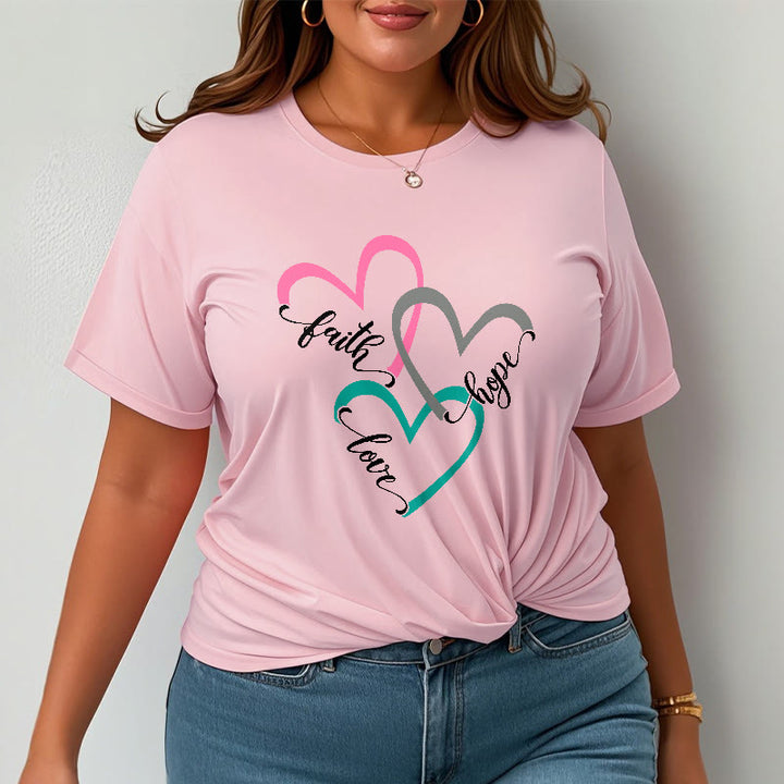 T-shirt unisexe Christianartworkshop « Foi, Espérance, Amour » avec motif de cœur chrétien pour les croyants - image 16
