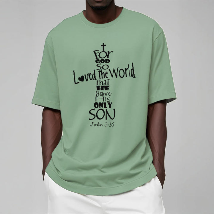 T-shirt unisexe Christianartworkshop « Car Dieu a tant aimé le monde » (verset biblique chrétien) - image 15