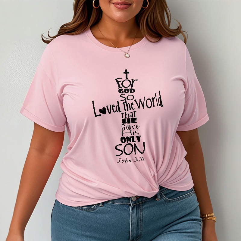 T-shirt unisexe Christianartworkshop « Car Dieu a tant aimé le monde » (verset biblique chrétien) - image 17
