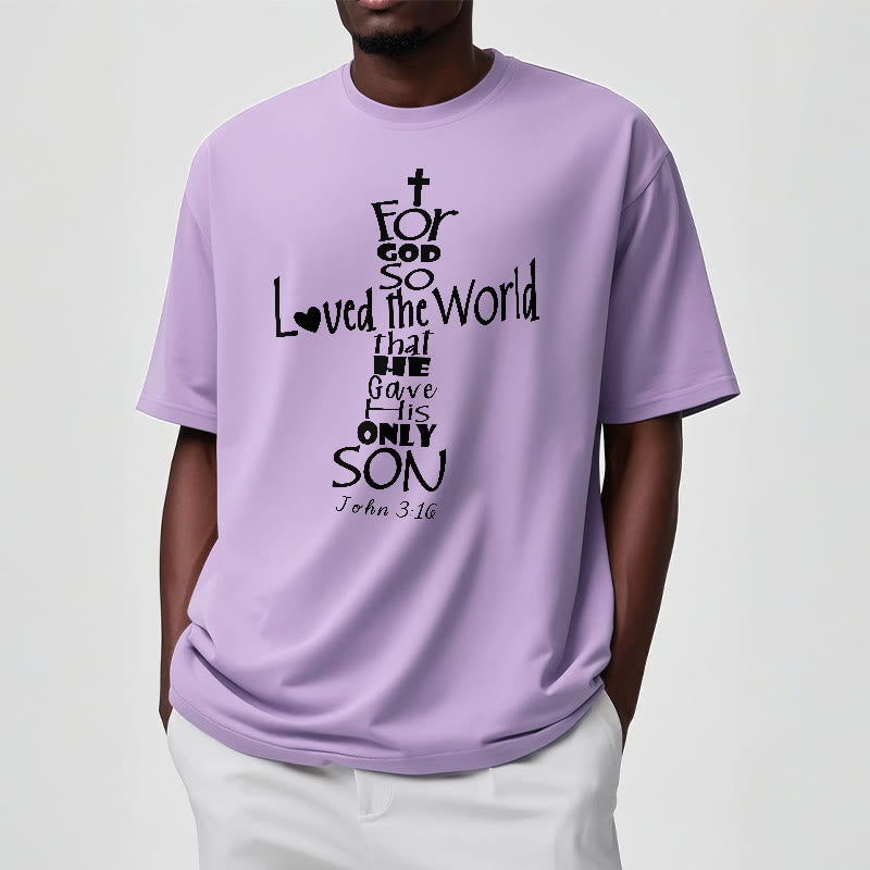 T-shirt unisexe Christianartworkshop « Car Dieu a tant aimé le monde » (verset biblique chrétien) - image 13