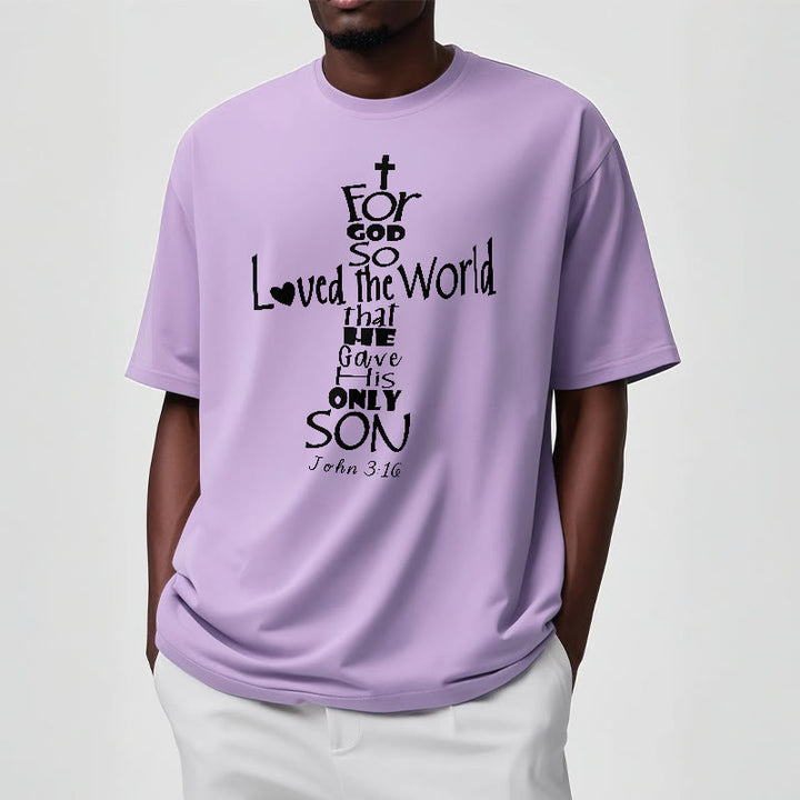 T-shirt unisexe Christianartworkshop « Car Dieu a tant aimé le monde » (verset biblique chrétien) - image 13