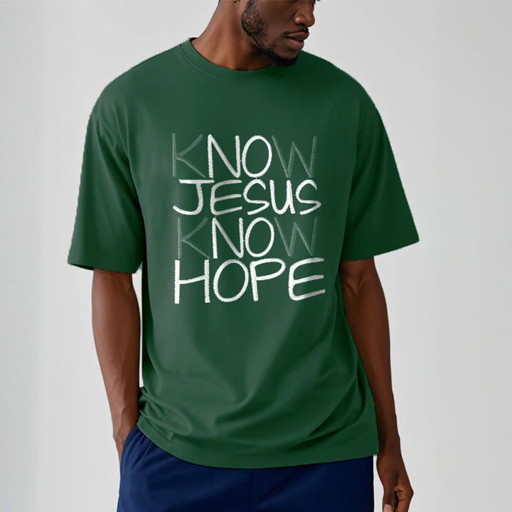 T-shirt unisexe Christianartworkshop « Connaître Jésus, c’est avoir de l’espoir » – Déclaration de foi - image 10