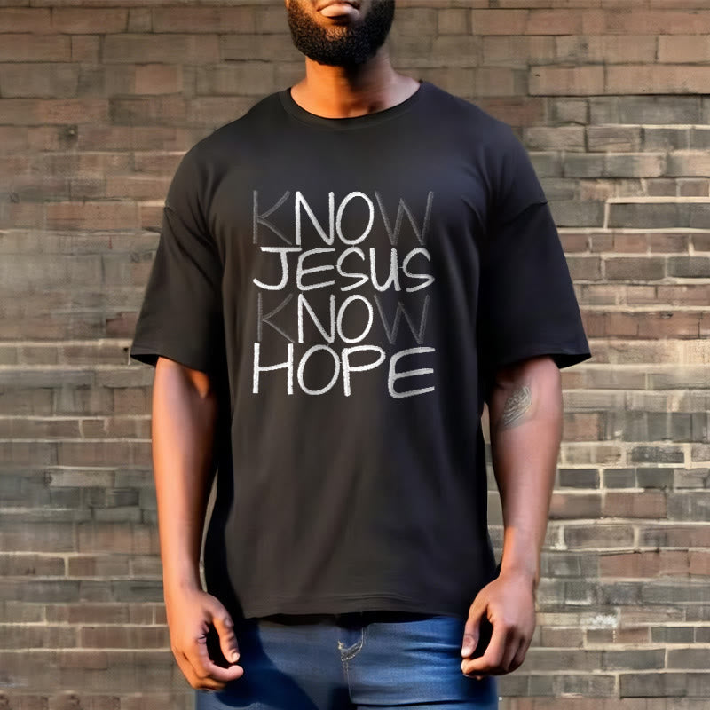 T-shirt unisexe Christianartworkshop « Connaître Jésus, c’est avoir de l’espoir » – Déclaration de foi - image 4