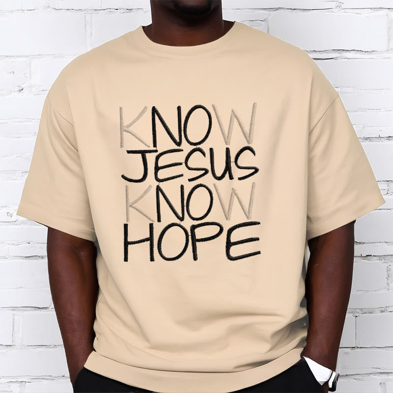 T-shirt unisexe Christianartworkshop « Connaître Jésus, c’est avoir de l’espoir » – Déclaration de foi - image 1