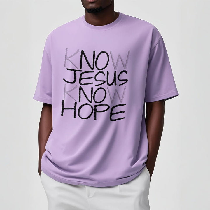 T-shirt unisexe Christianartworkshop « Connaître Jésus, c’est avoir de l’espoir » – Déclaration de foi - image 12