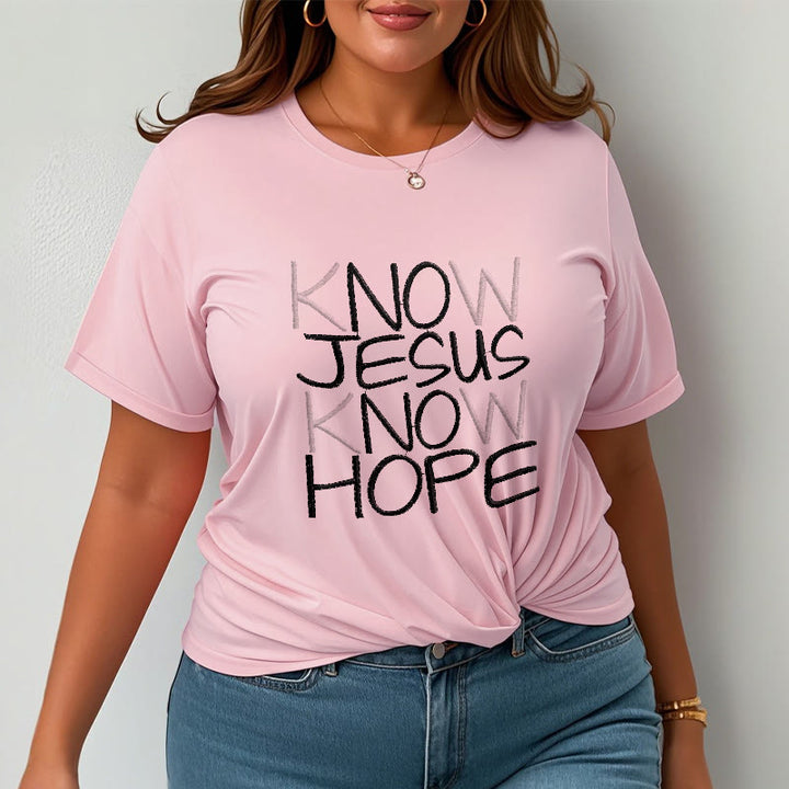 T-shirt unisexe Christianartworkshop « Connaître Jésus, c’est avoir de l’espoir » – Déclaration de foi - image 16