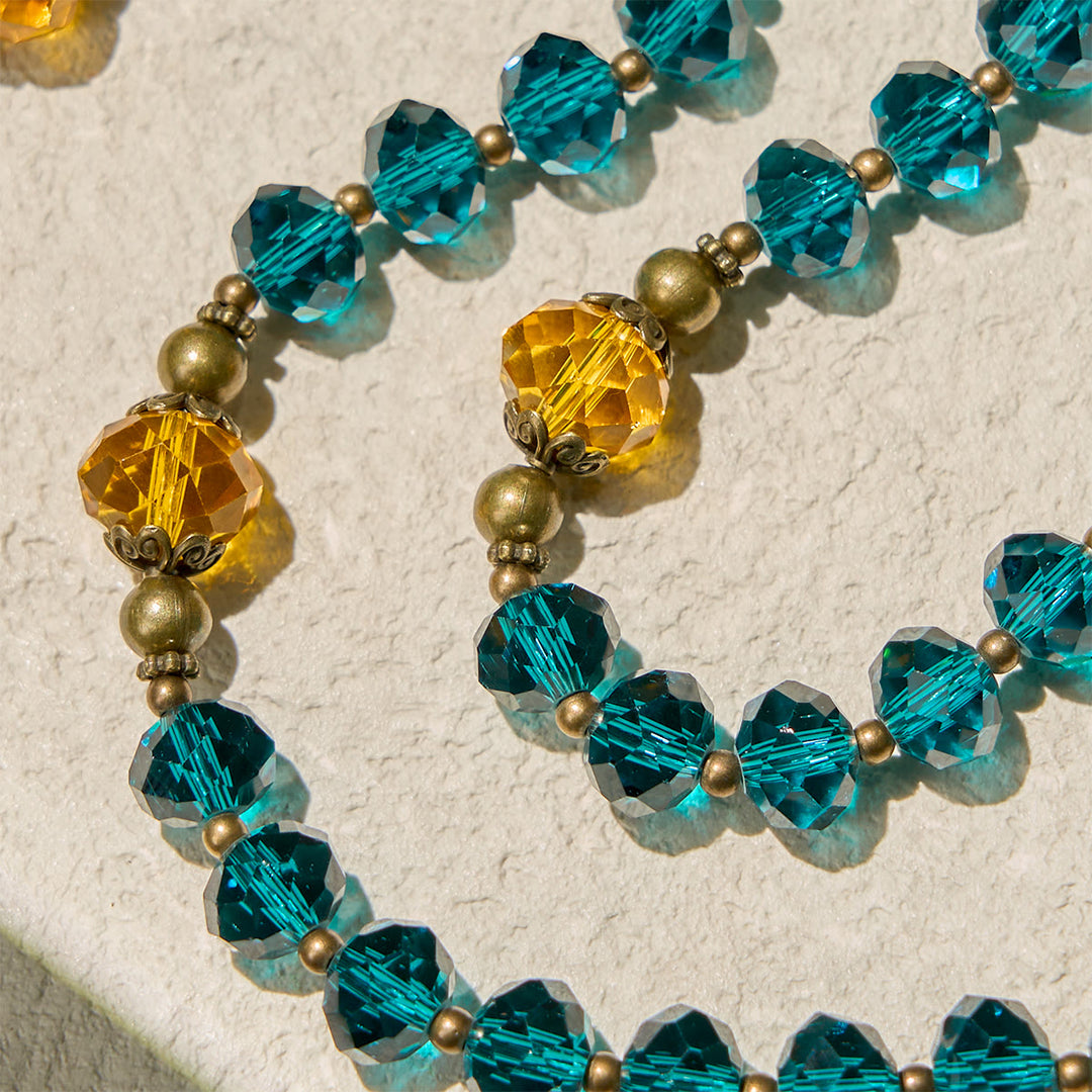 Christianartworkshop Cadeau de Thanksgiving : Chapelet bleu et ambre éclatant | Respectez la volonté de Dieu - image 9