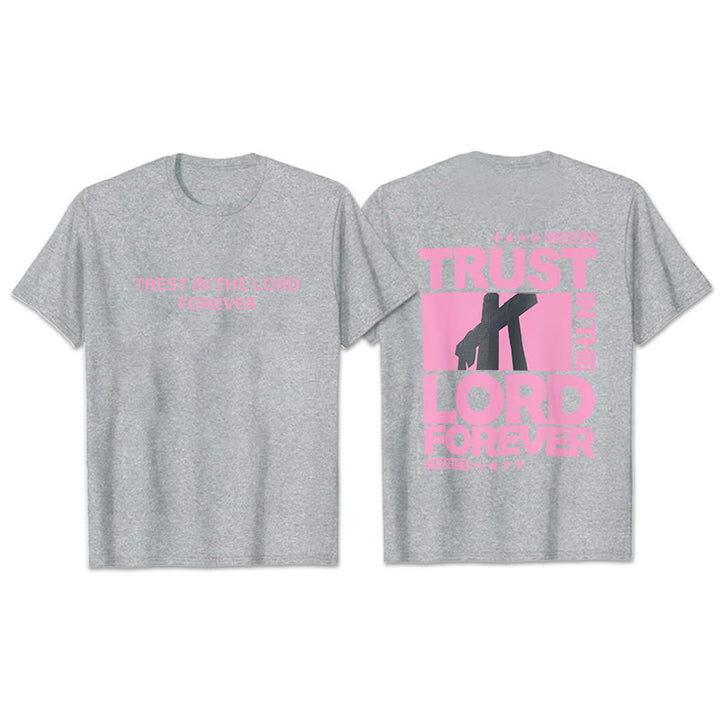 T-shirt Christianartworkshop « Ayez confiance en le Seigneur pour toujours » - Gris - 2XL - image 27