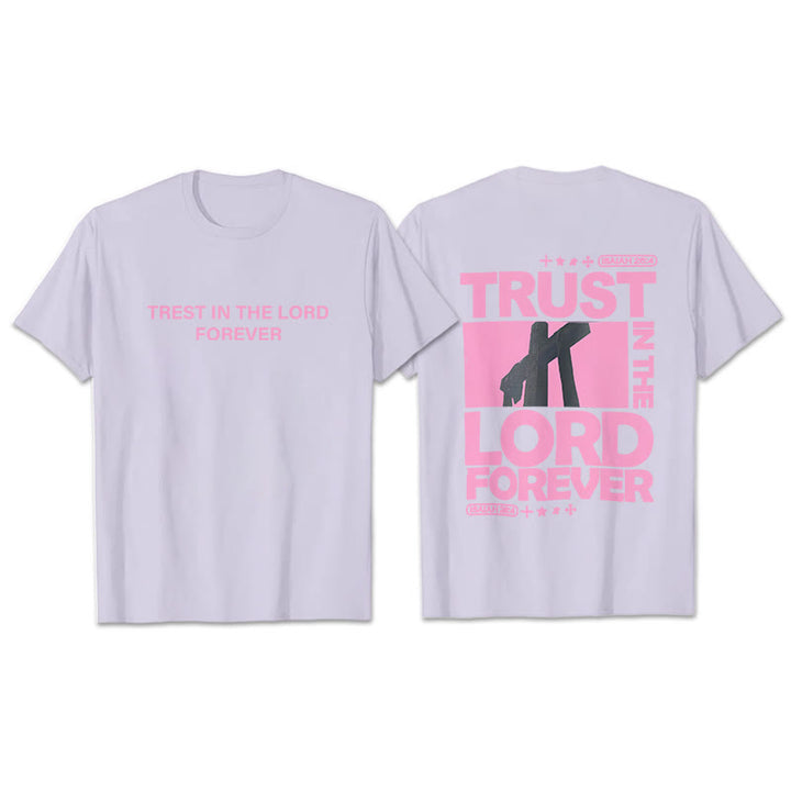 T-shirt Christianartworkshop « Ayez confiance en le Seigneur pour toujours » - Violet - 2XL - image 24