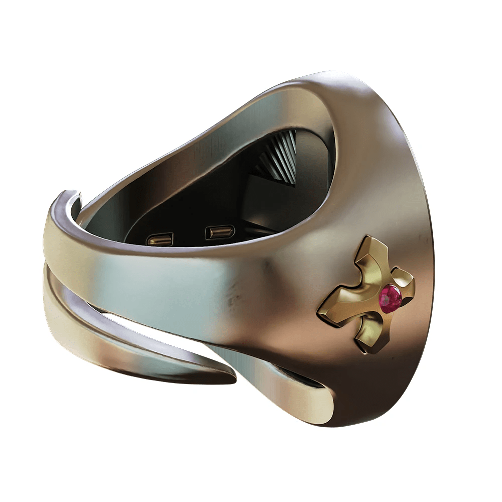 Bague Sacré-Cœur de Jésus en argent 925, signée Christianartworkshop : Symbole d’amour et de sacrifice - image 7