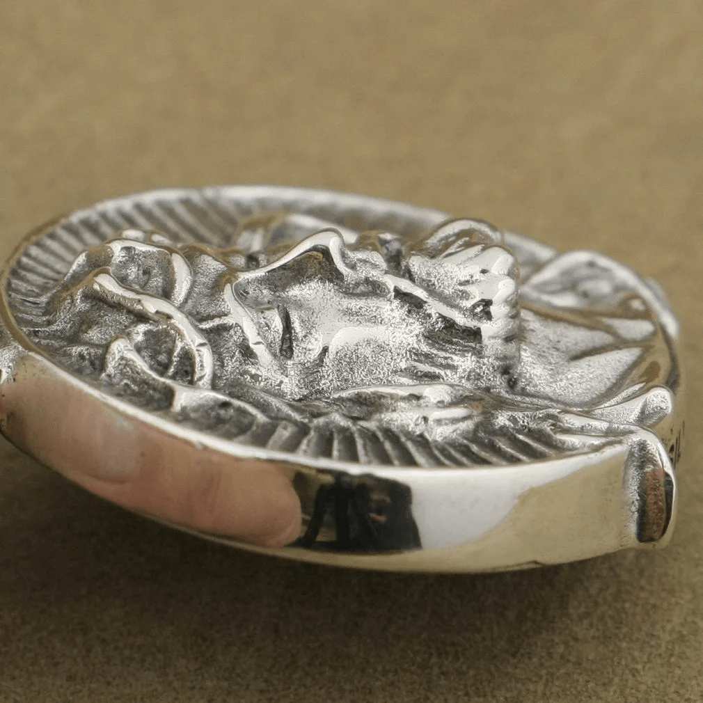 Collier sacré en argent sterling 925 représentant la couronne d'épines de Jésus, créé par Christianartworkshop. - image 6