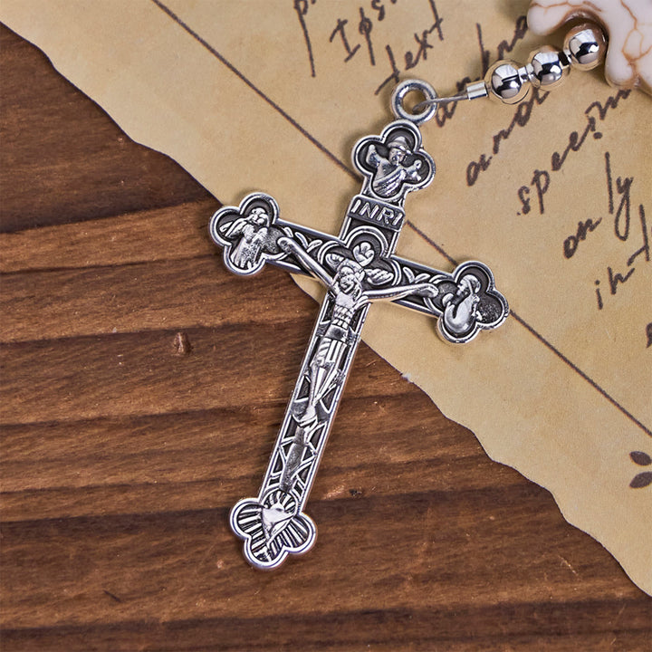 Christianartworkshop Prière au-delà de la mer avec un chapelet turquoise Sérénité dauphin et animaux - image 8