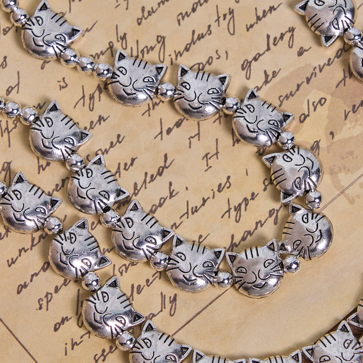 Christianartworkshop Chapelet en acier inoxydable représentant un chat tigré, symbole unique de dévotion et d'amour - image 8