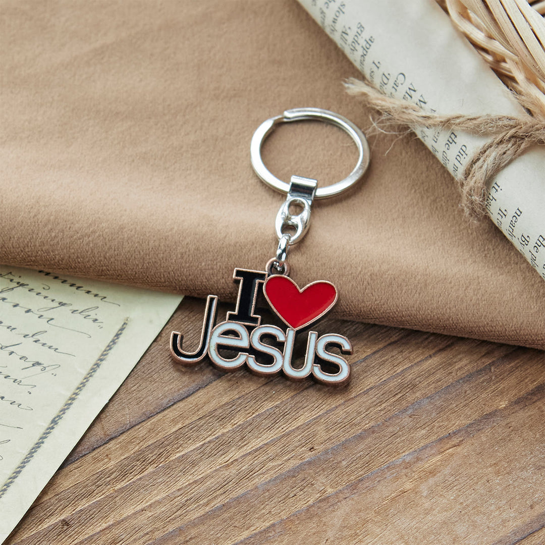 Christianartworkshop Porte-clés « Cœur fidèle » 4 couleurs « J’aime Jésus » de Believer’s Choice - image 7