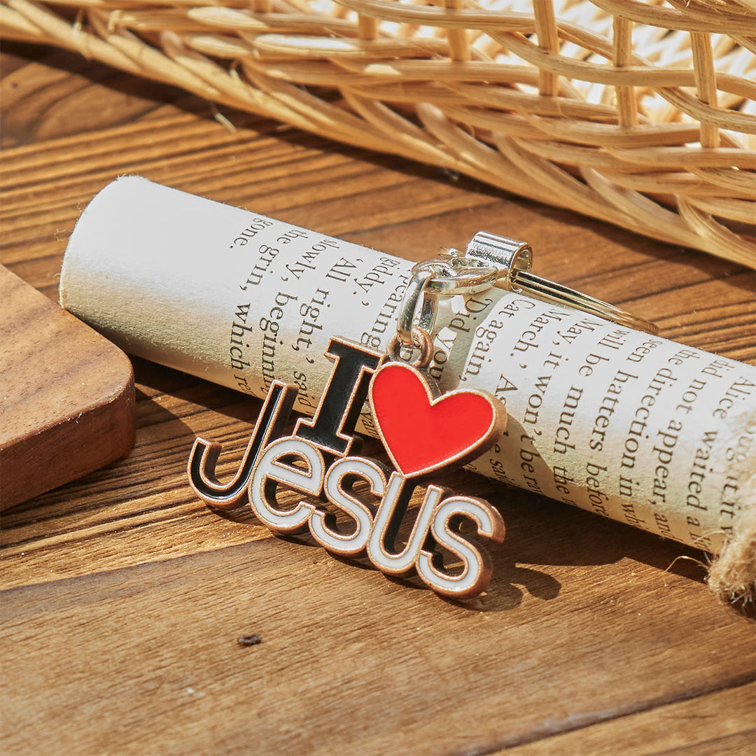 Christianartworkshop Porte-clés « Cœur fidèle » 4 couleurs « J’aime Jésus » de Believer’s Choice - image 11