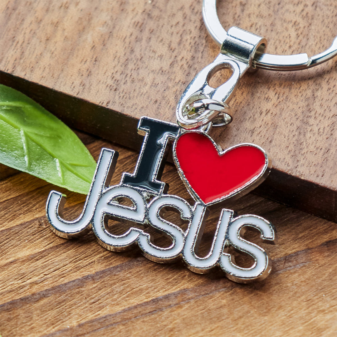 Christianartworkshop Porte-clés « Cœur fidèle » 4 couleurs « J’aime Jésus » de Believer’s Choice - image 14