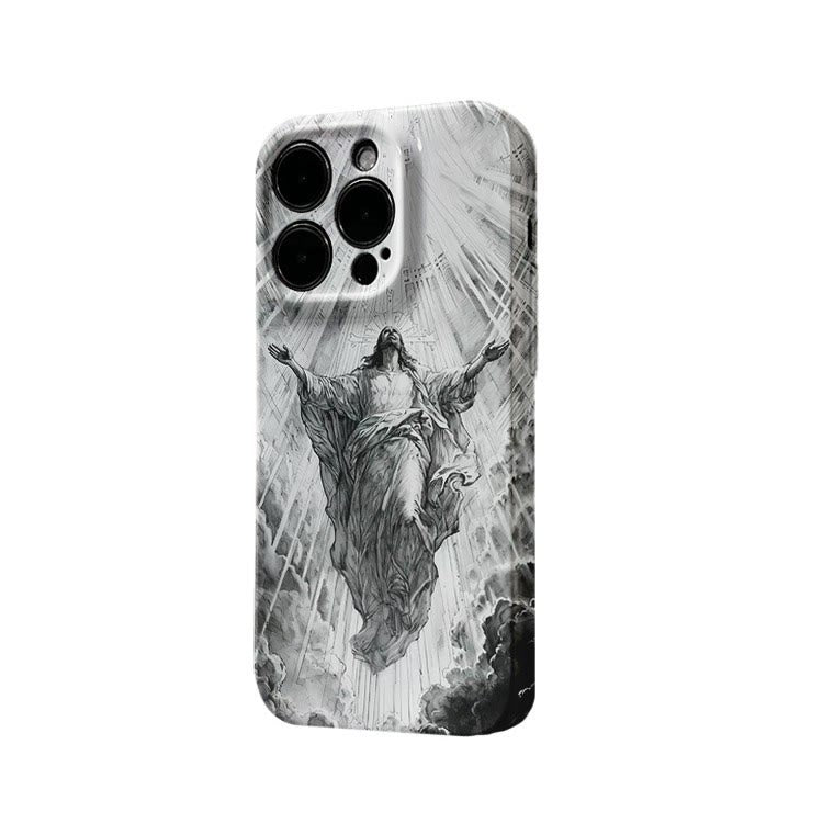 Christianartworkshop Coque de téléphone « L'Ascension du Christ et la lumière céleste » : symbole de l'espoir éternel - image 4