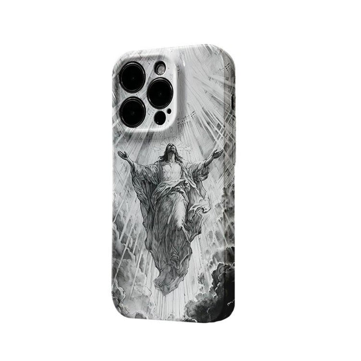Christianartworkshop Coque de téléphone « L'Ascension du Christ et la lumière céleste » : symbole de l'espoir éternel - image 4