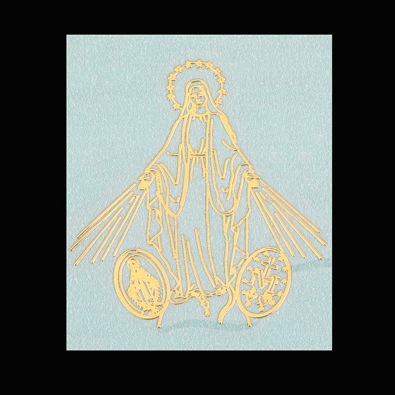 Christianartworkshop Autocollant Saint Doré pour téléphone : Plusieurs figures saintes disponibles - Notre-Dame de Grâce - image 7