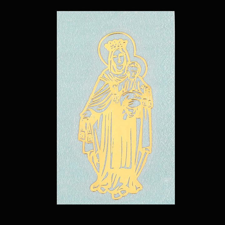 Christianartworkshop Autocollant Saint Doré pour téléphone : Plusieurs figures saintes disponibles - Notre-Dame du Mont-Carmel - image 10