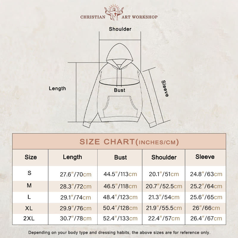 Christianartworkshop Sweat à capuche en polyester doublé polaire avec croix « Dieu est bon en tout temps » - image 1