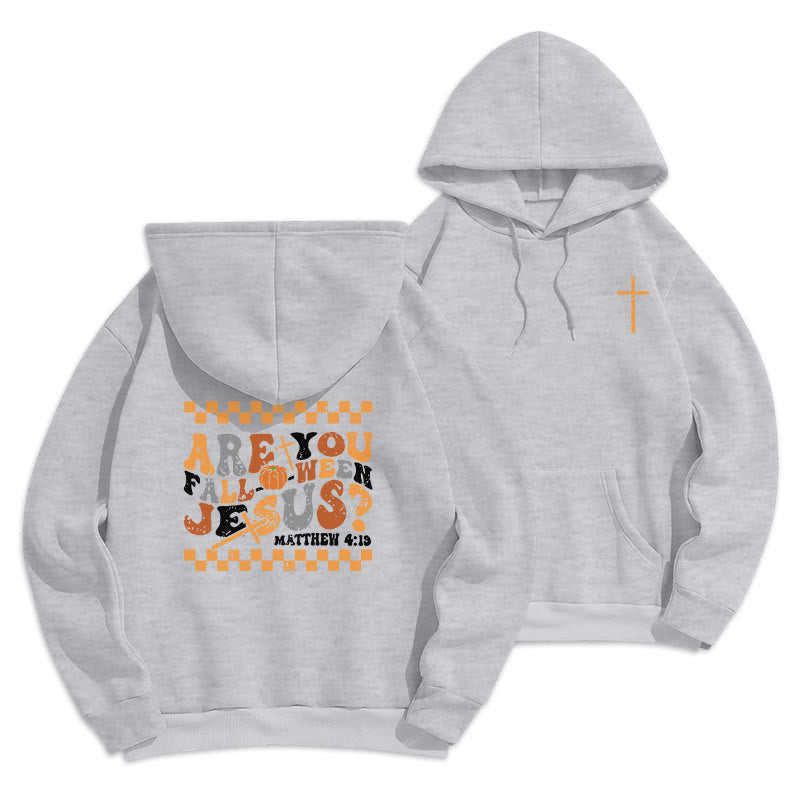 Christianartworkshop Suivez Jésus cet automne. Sweat à capuche en polyester doublé polaire Matthieu 419 - Gris - 2XL - image 0