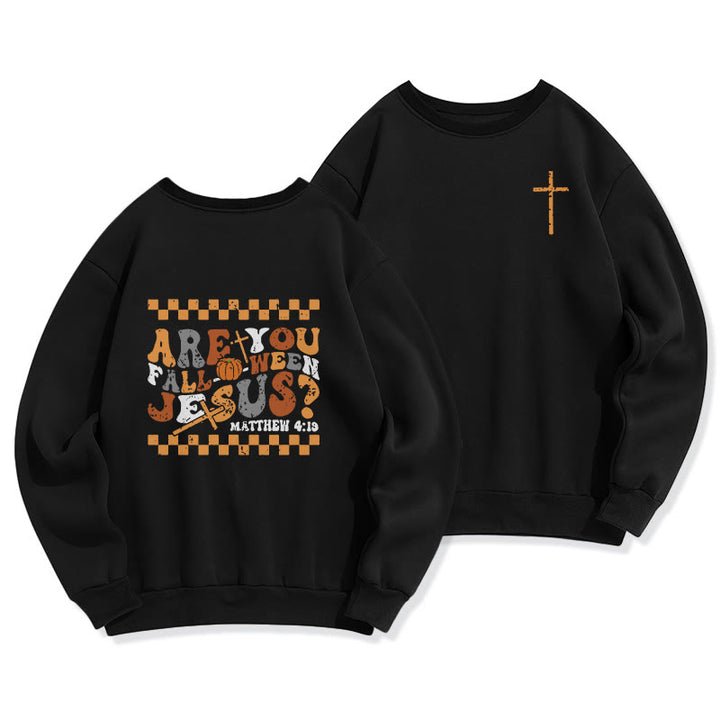 Christianartworkshop Suivez Jésus cet automne Sweat-shirt en polyester doublé polaire Matthieu 419 - Noir - 2XL - image 5