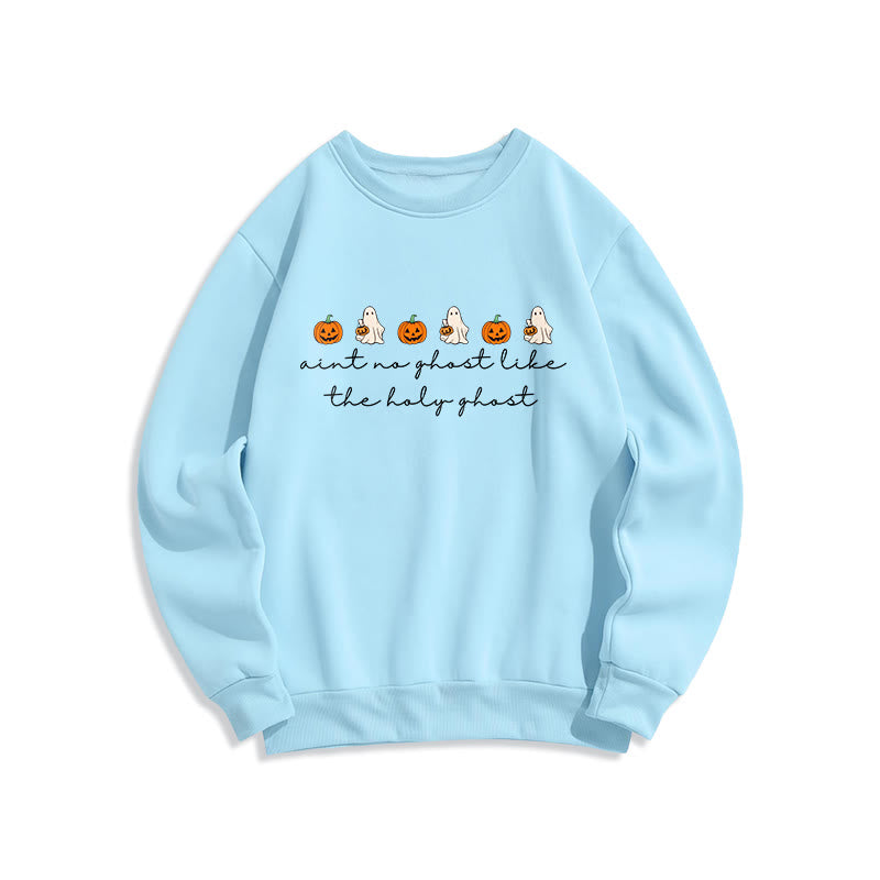 Christianartworkshop - Sweat-shirt en polyester doublé polaire « Il n'y a pas de fantôme comme le Saint-Esprit » - Bleu - 2XL - image 4