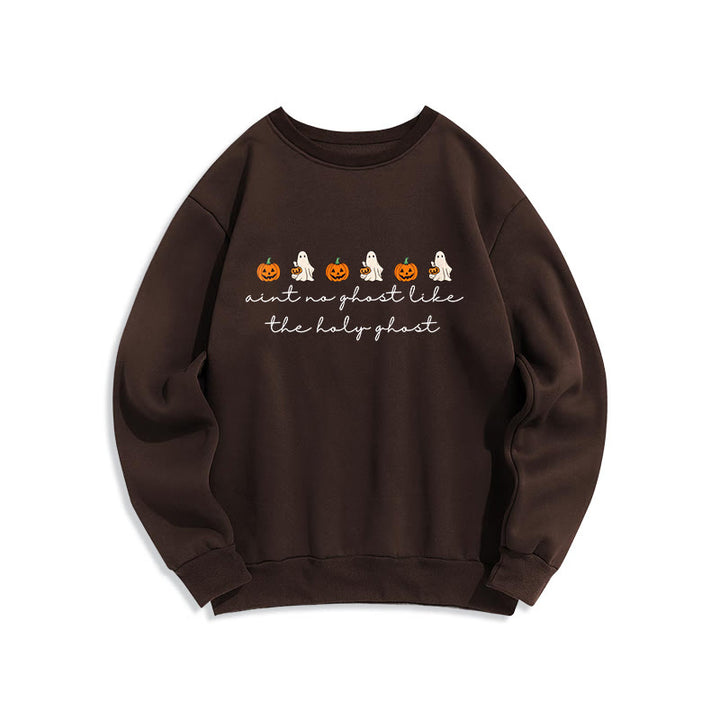Christianartworkshop - Sweat-shirt en polyester doublé polaire « Il n'y a pas de fantôme comme le Saint-Esprit » - Brun - 2XL - image 0