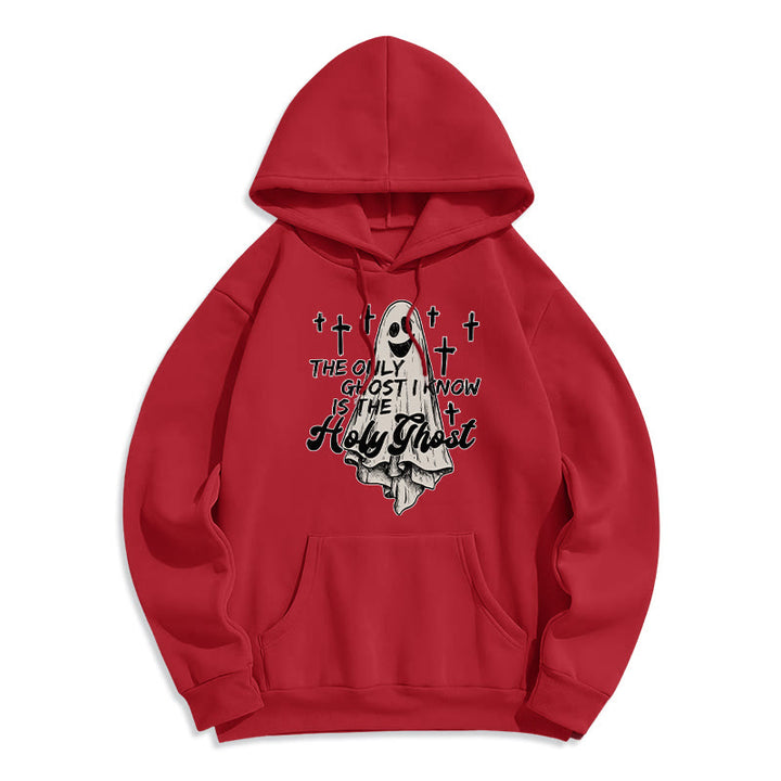 Christianartworkshop Sweat à capuche en polyester doublé polaire Holy Ghost and Cross Gospel Fusion - Rouge - 2XL - image 0