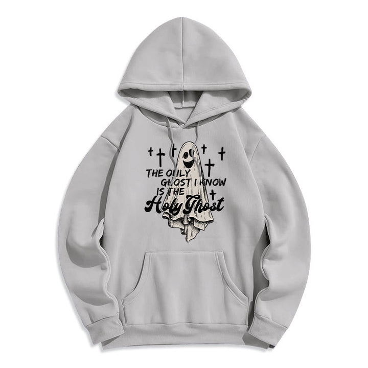 Christianartworkshop Sweat à capuche en polyester doublé polaire Holy Ghost and Cross Gospel Fusion - Gris - 2XL - image 4