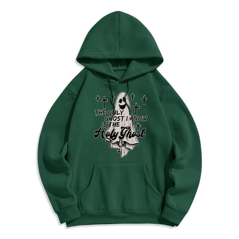 Christianartworkshop Sweat à capuche en polyester doublé polaire Holy Ghost and Cross Gospel Fusion - Vert - 2XL - image 7