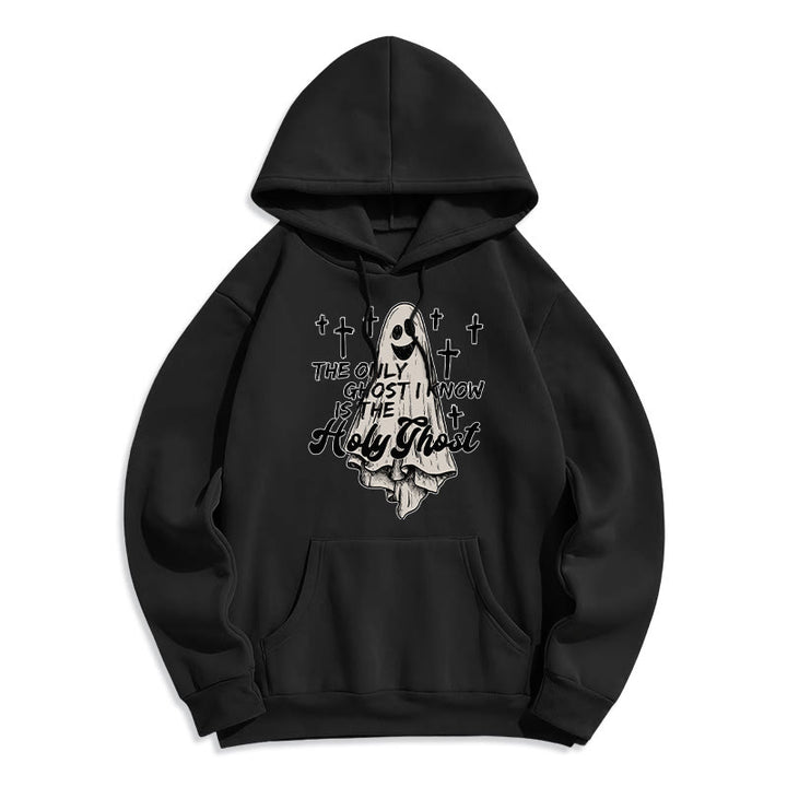 Christianartworkshop Sweat à capuche en polyester doublé polaire Holy Ghost and Cross Gospel Fusion - Noir - 2XL - image 6