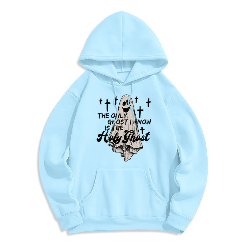 Christianartworkshop Sweat à capuche en polyester doublé polaire Holy Ghost and Cross Gospel Fusion - Bleu - 2XL - image 5