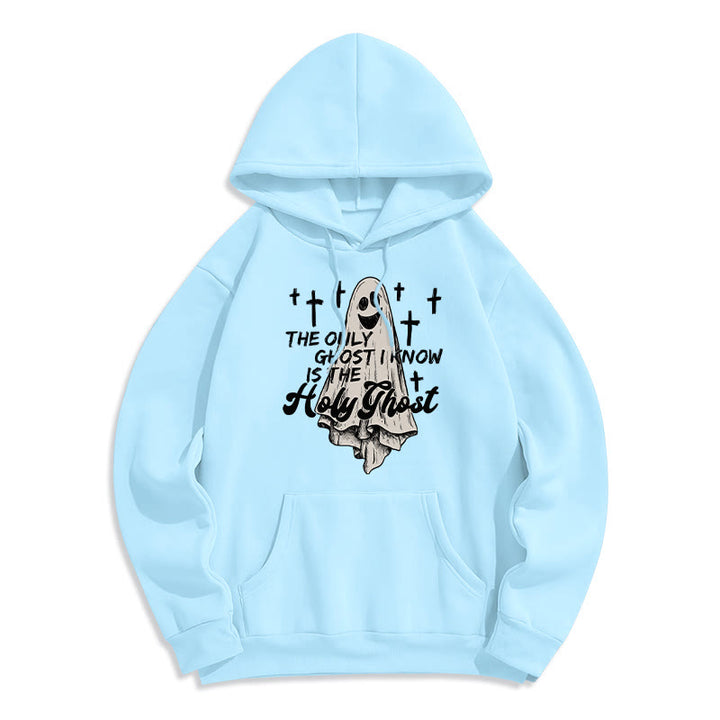 Christianartworkshop Sweat à capuche en polyester doublé polaire Holy Ghost and Cross Gospel Fusion - Bleu - 2XL - image 5