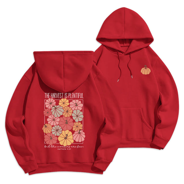 Christianartworkshop Harvest Grace dans chaque citrouille Sweat à capuche en polyester doublé polaire - Rouge - 2XL - image 7