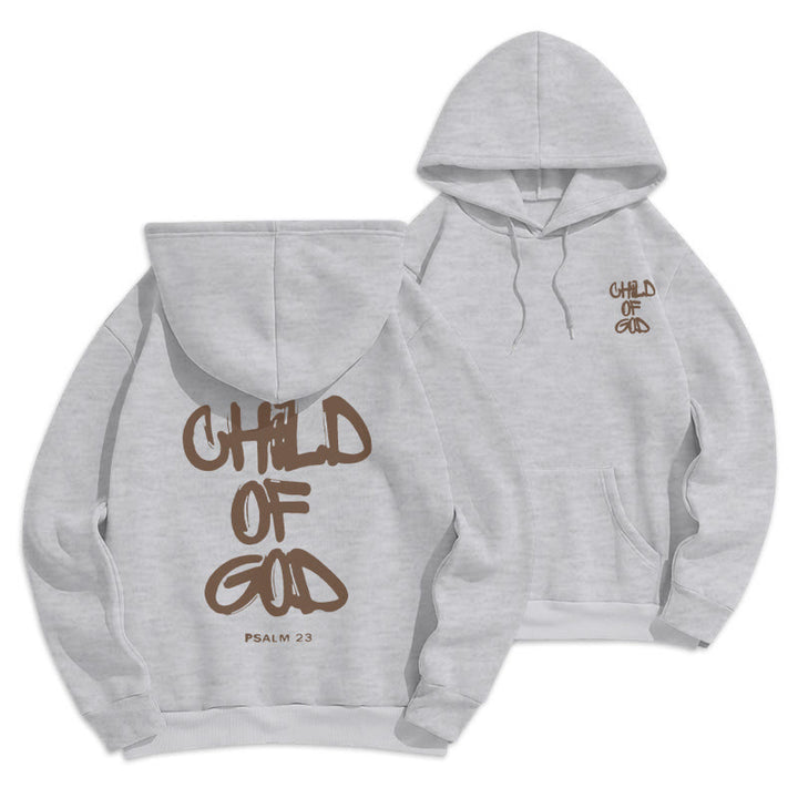 Christianartworkshop Faith Graffiti Enfant de Dieu Sweat à capuche adulte en polyester doublé polaire - Gris - 2XL - image 7