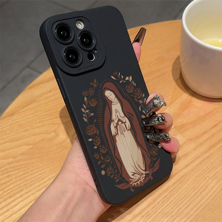 Christianartworkshop Étui de téléphone élégant et brillant représentant la Vierge Marie : Cadeau de dévotion catholique - image 10