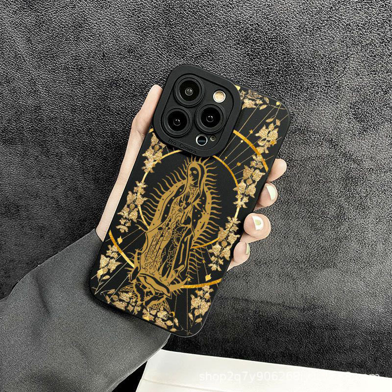 Christianartworkshop Étui de téléphone élégant et brillant représentant la Vierge Marie : Cadeau de dévotion catholique - image 6