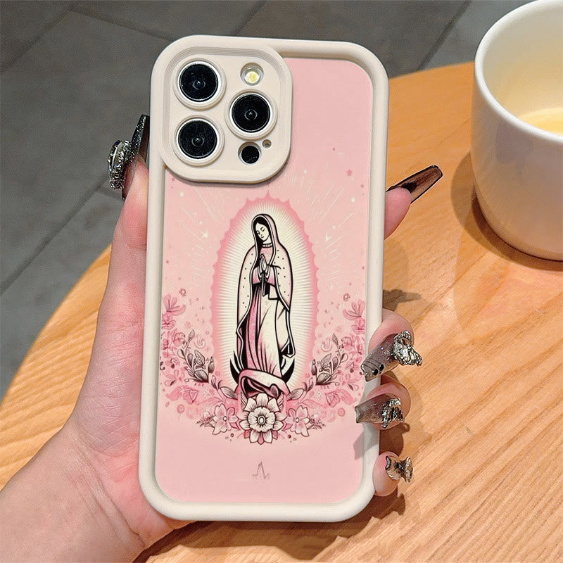 Christianartworkshop Coque de téléphone colorée Notre-Dame de Guadalupe pour fidèles - image 1