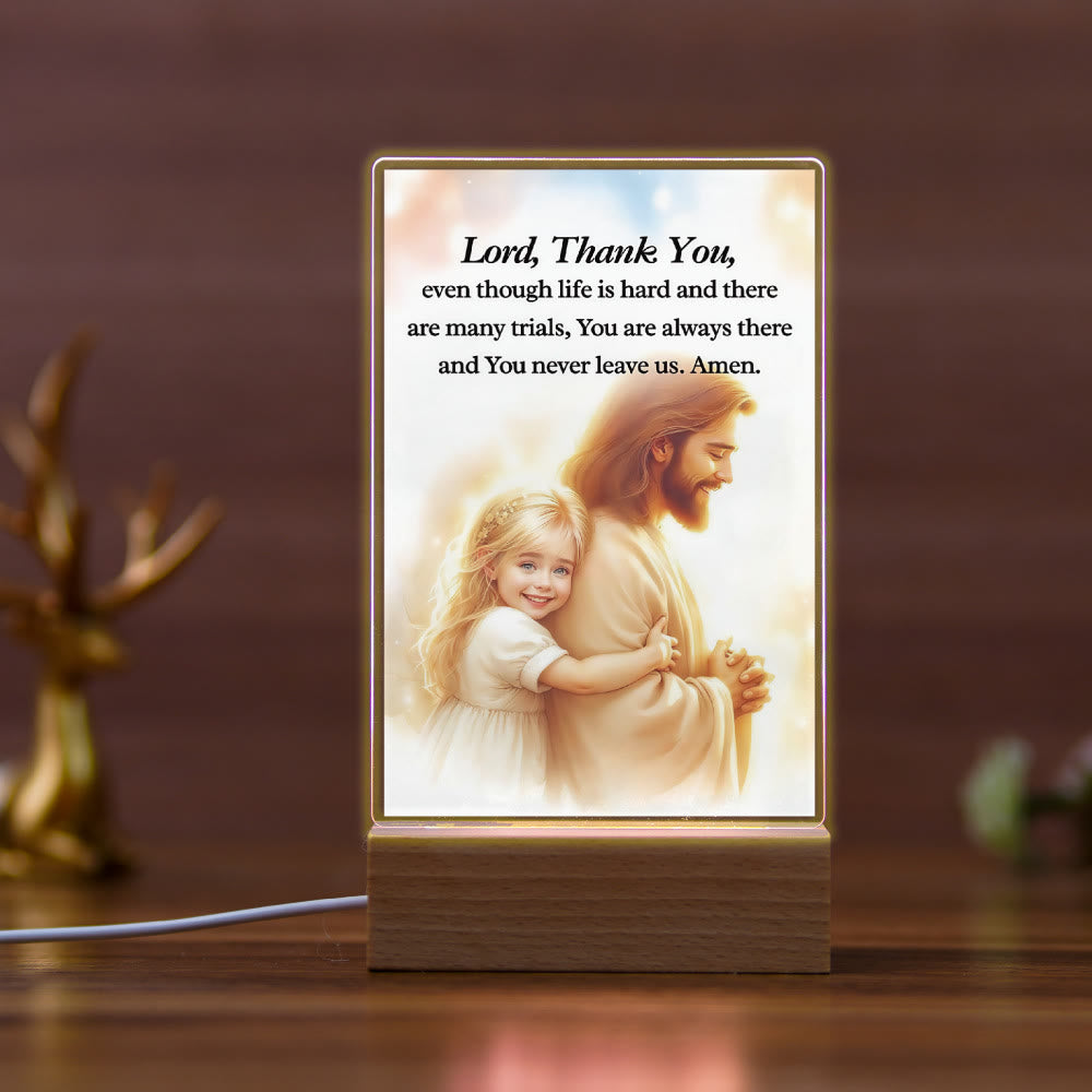 Christianartworkshop Veilleuse religieuse Jésus pour une affection quotidienne : Lumière chaleureuse et message d'amour - D - image 3