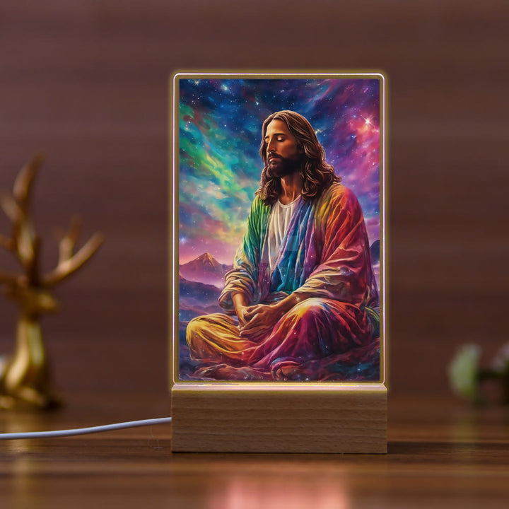 Christianartworkshop Veilleuse religieuse Jésus pour une affection quotidienne : Lumière chaleureuse et message d'amour - je - image 8