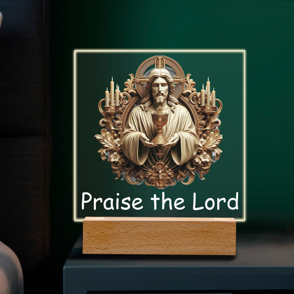 Christianartworkshop Veilleuse Scène d'art du Christ : Icônes sacrées et lueur durable - B - image 5